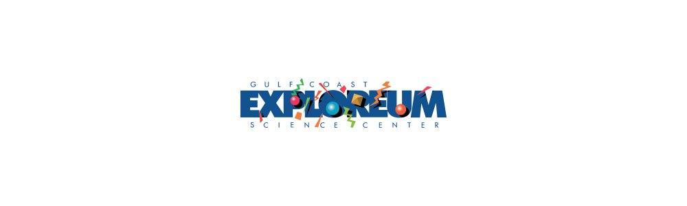 墨西哥湾海岸探索科学中心的标志。