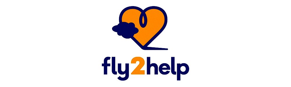 航空慈善机构fly2help的标志。