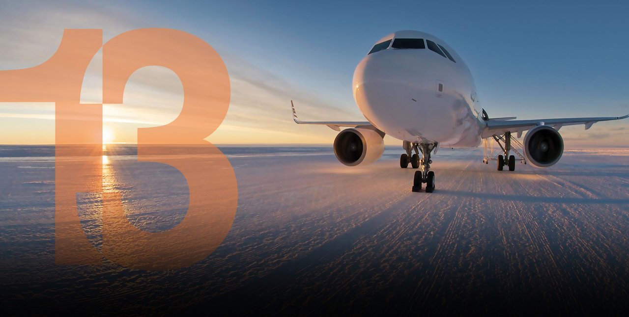 THE MOMENT WE PUT A CORPORATE JET ON ICE