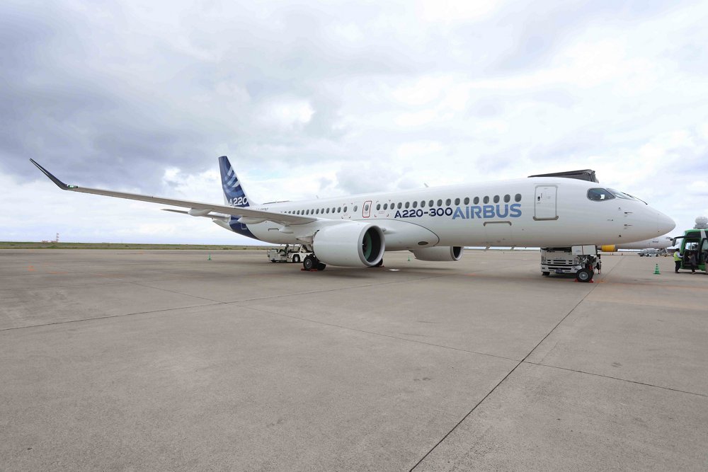 A220 demo flight at Chubu International Airport in Japan