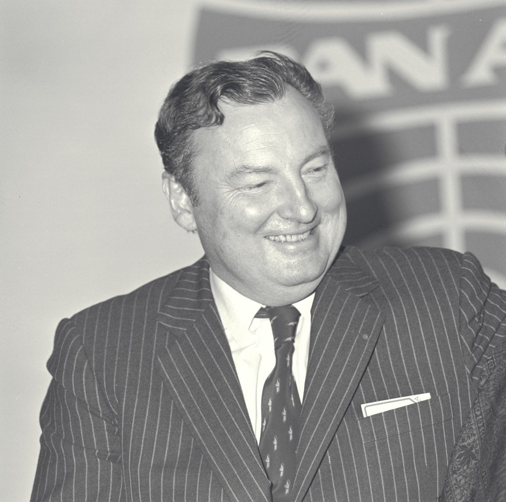 A photo of Bernard Lathière, who became Airbus Chief Executive Officer in 1975. 