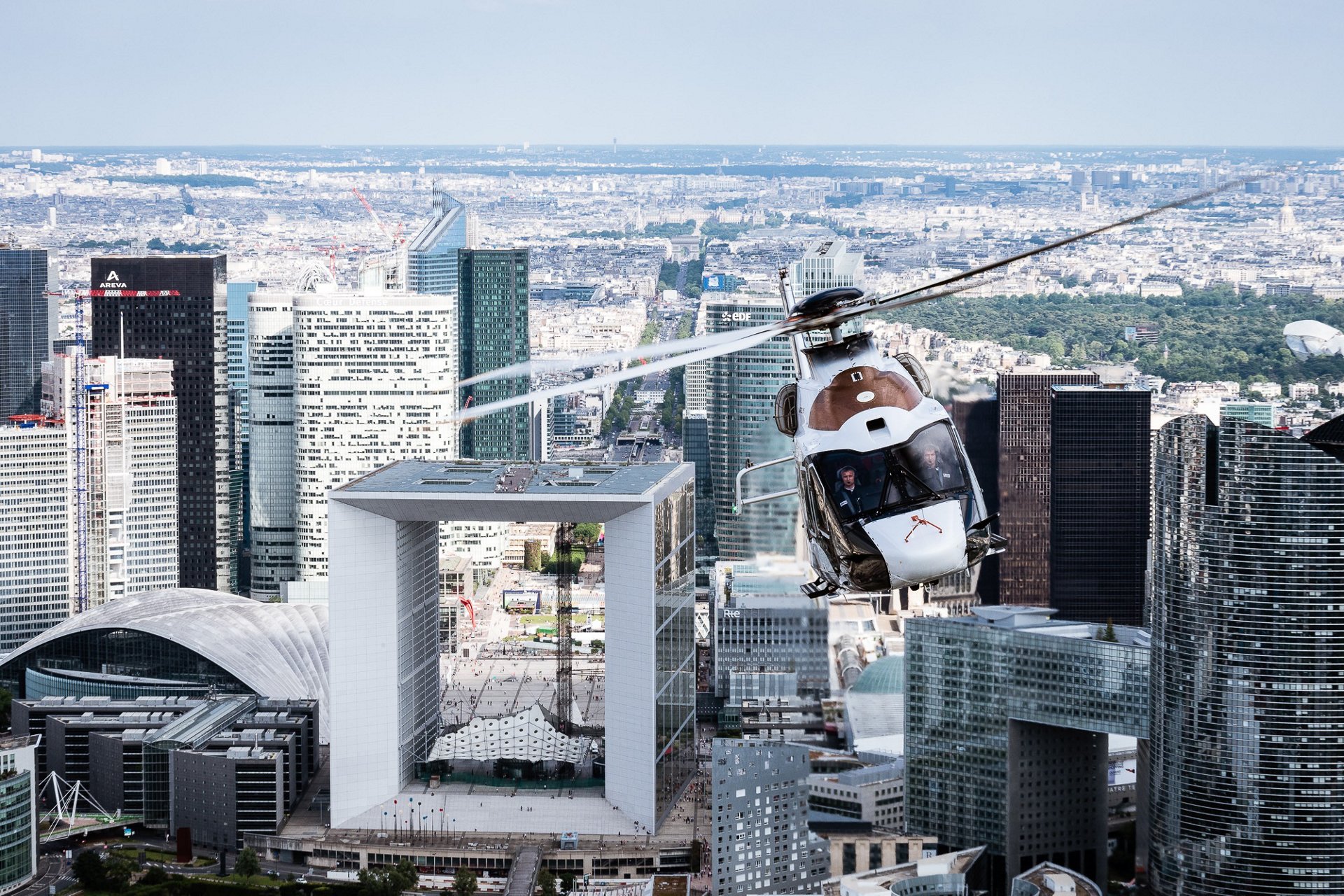 Helicopter sound footprint