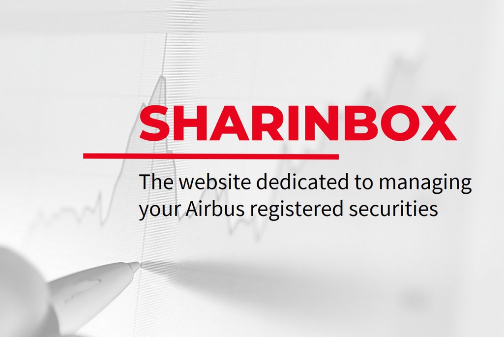 Sharinbox, the website dedicated to managing your Airbus registered securities