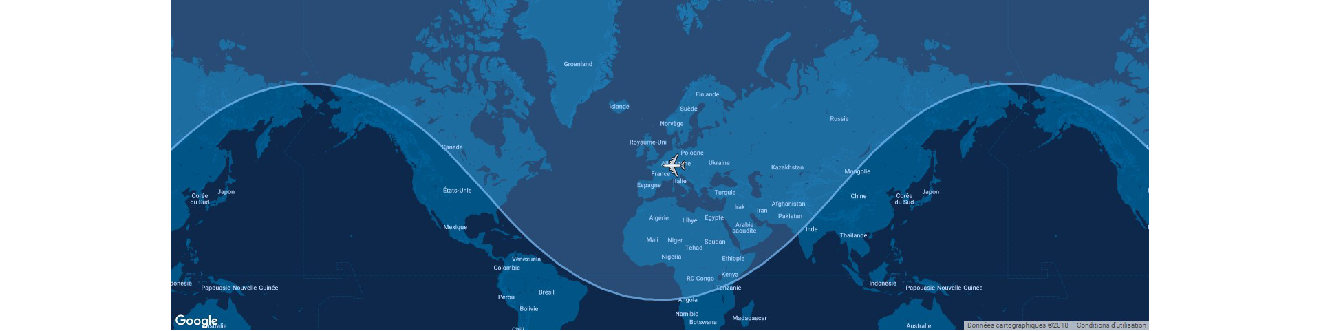 The typical range for Airbus’ A319neo commercial aircraft is shown in this diagram, which includes a global map. 