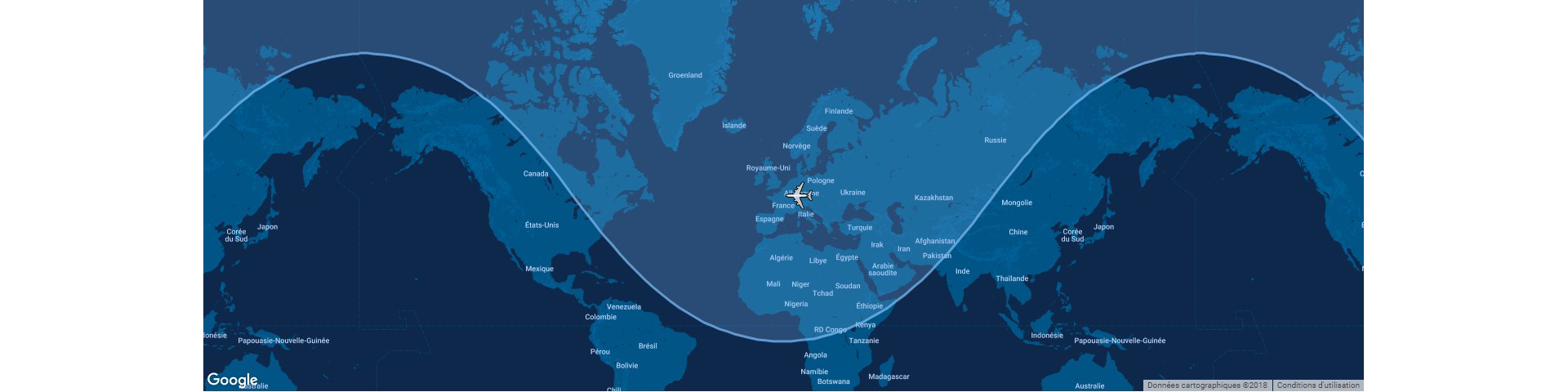 The typical range for Airbus’ A320ceo commercial aircraft is shown in this diagram, which includes a global map. 