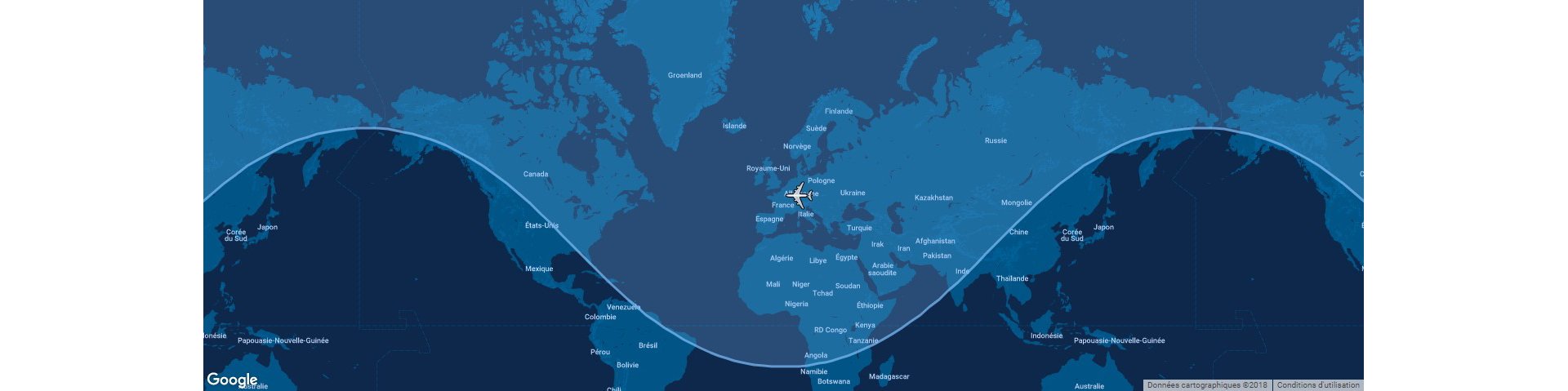 The typical range for Airbus’ A330-200F is shown in this diagram, which includes a global map. 