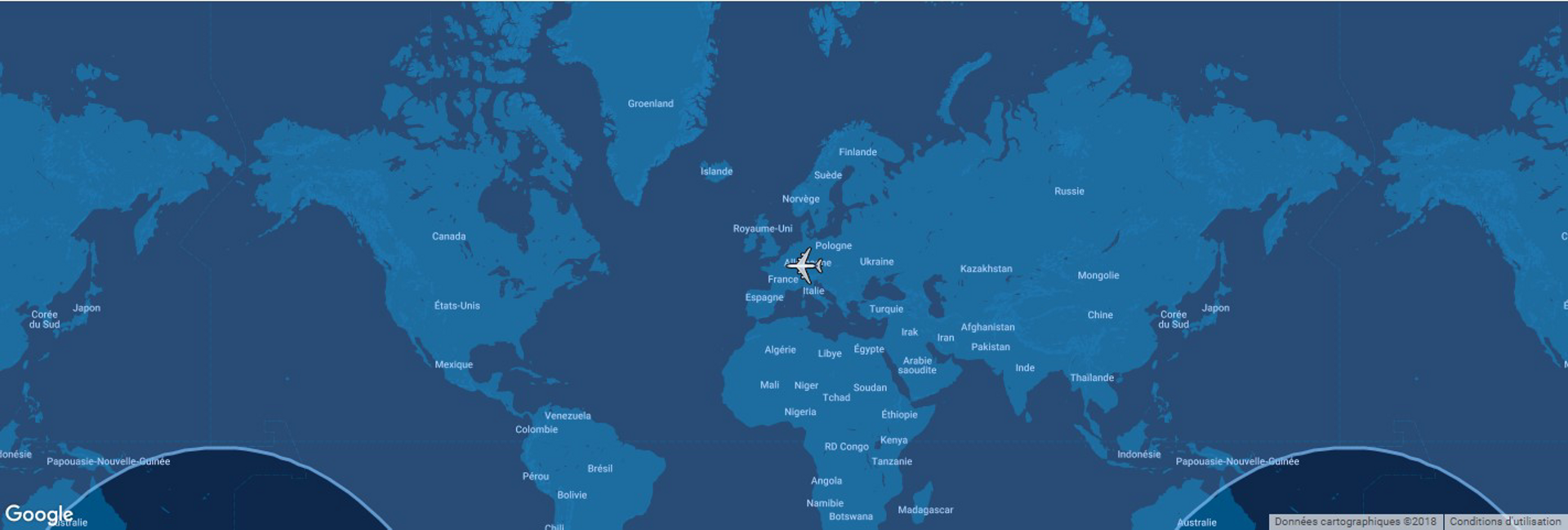 The typical range for Airbus’ A380 commercial aircraft is shown in this diagram, which includes a global map.