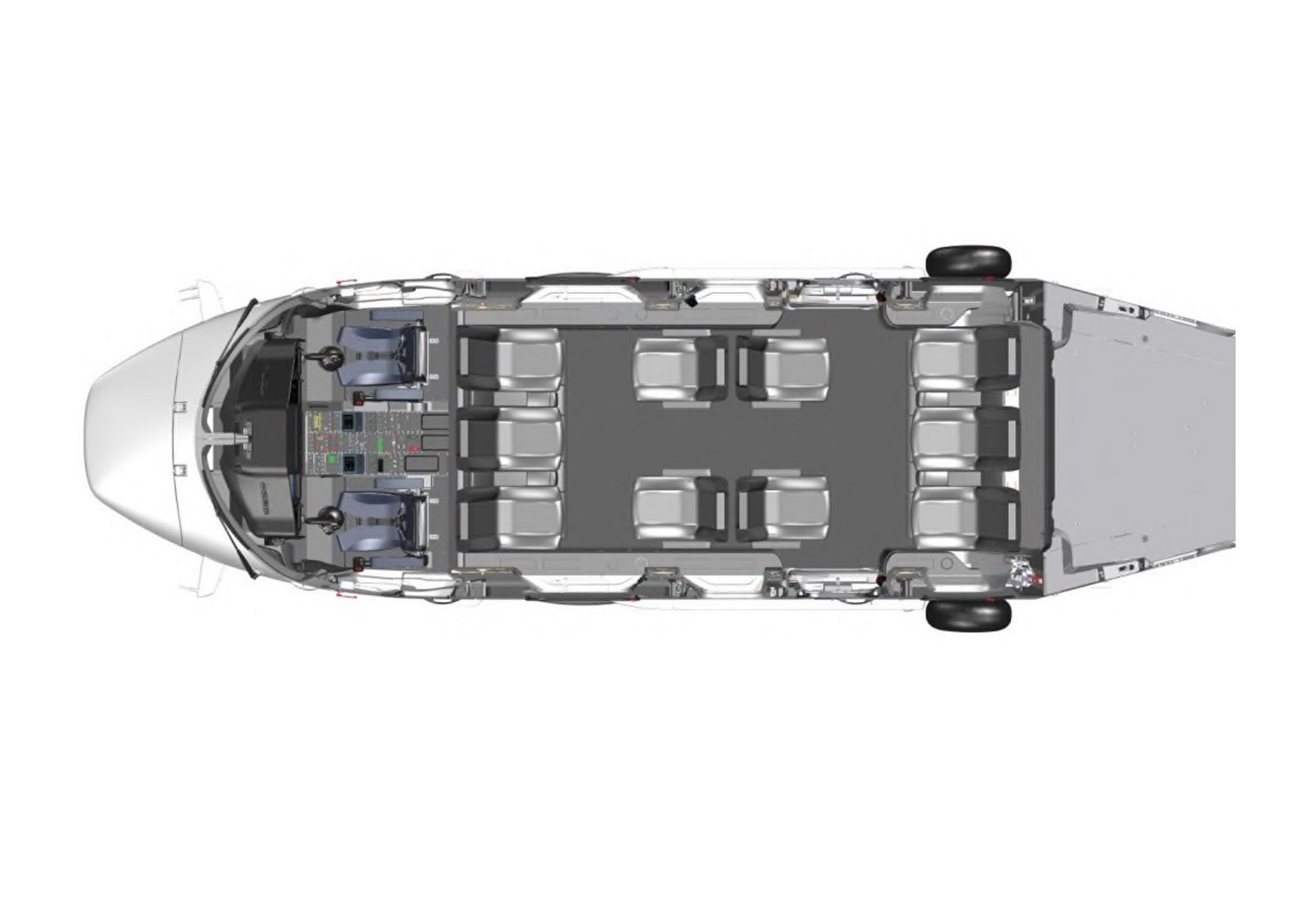 Ten seats for private and business aviation