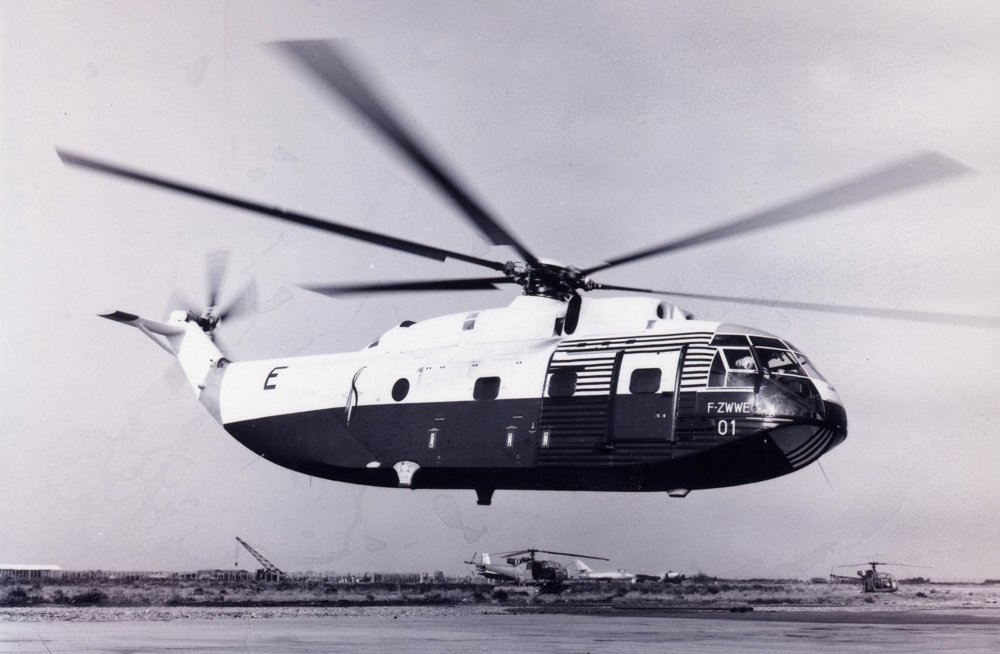 A modified version of the Super Frelon set helicopter speed records in 1963. 