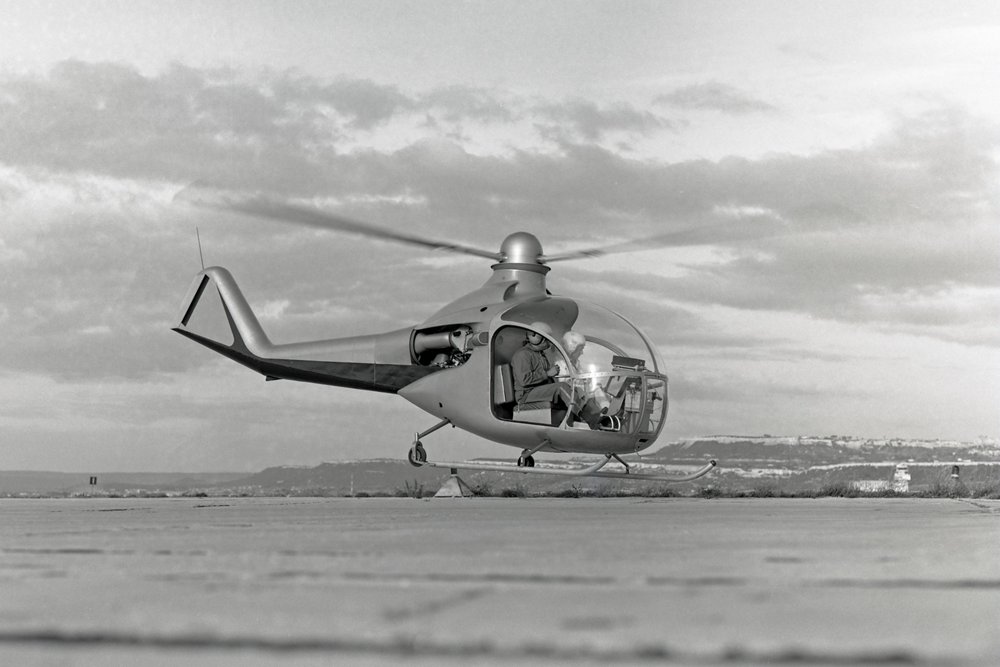 The Faon two-seat helicopter performed its maiden flight in 1963.   