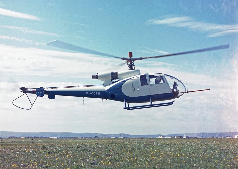 The SA 340 Gazelle helicopter performed its maiden flight in 1967.   