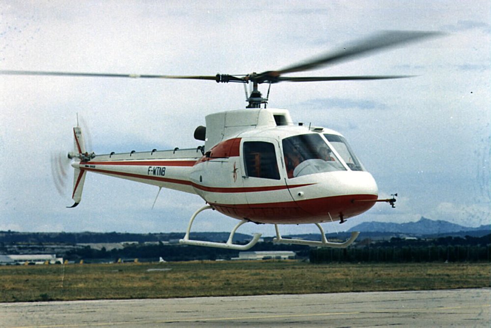 The SA350 Gazelle helicopter performed its maiden flight in 1974.  
