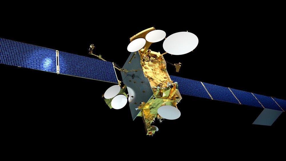 A representation of the SES-14 satellite produced by Airbus for the operator SES.  