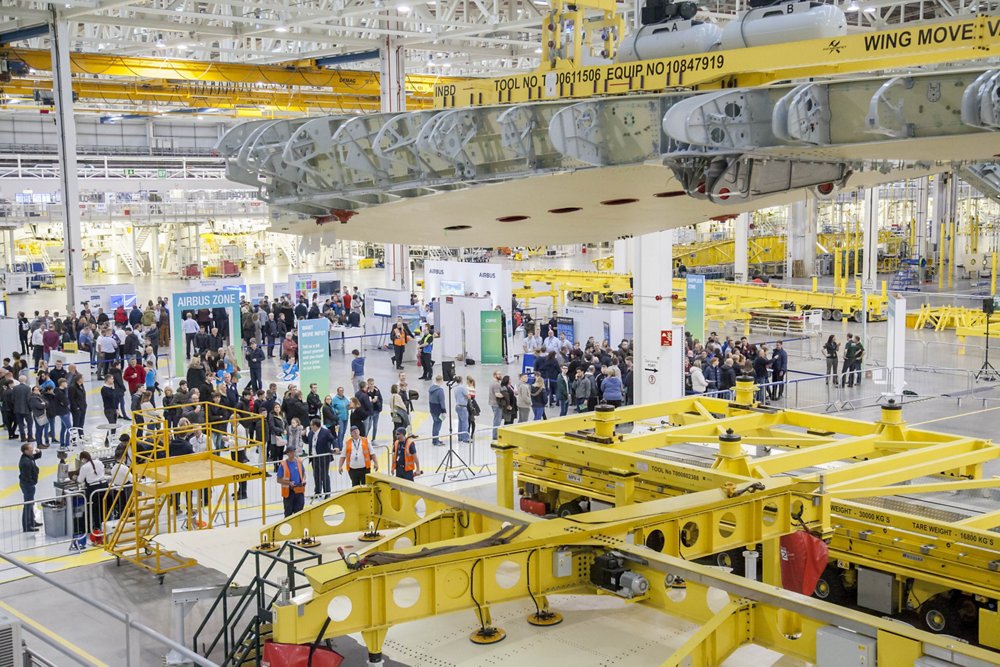 Airbus Apprentice open day at the A350 Factory in Broughton 