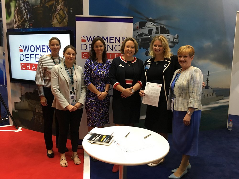 Airbus employees at the launch of the Women in Defence Charter