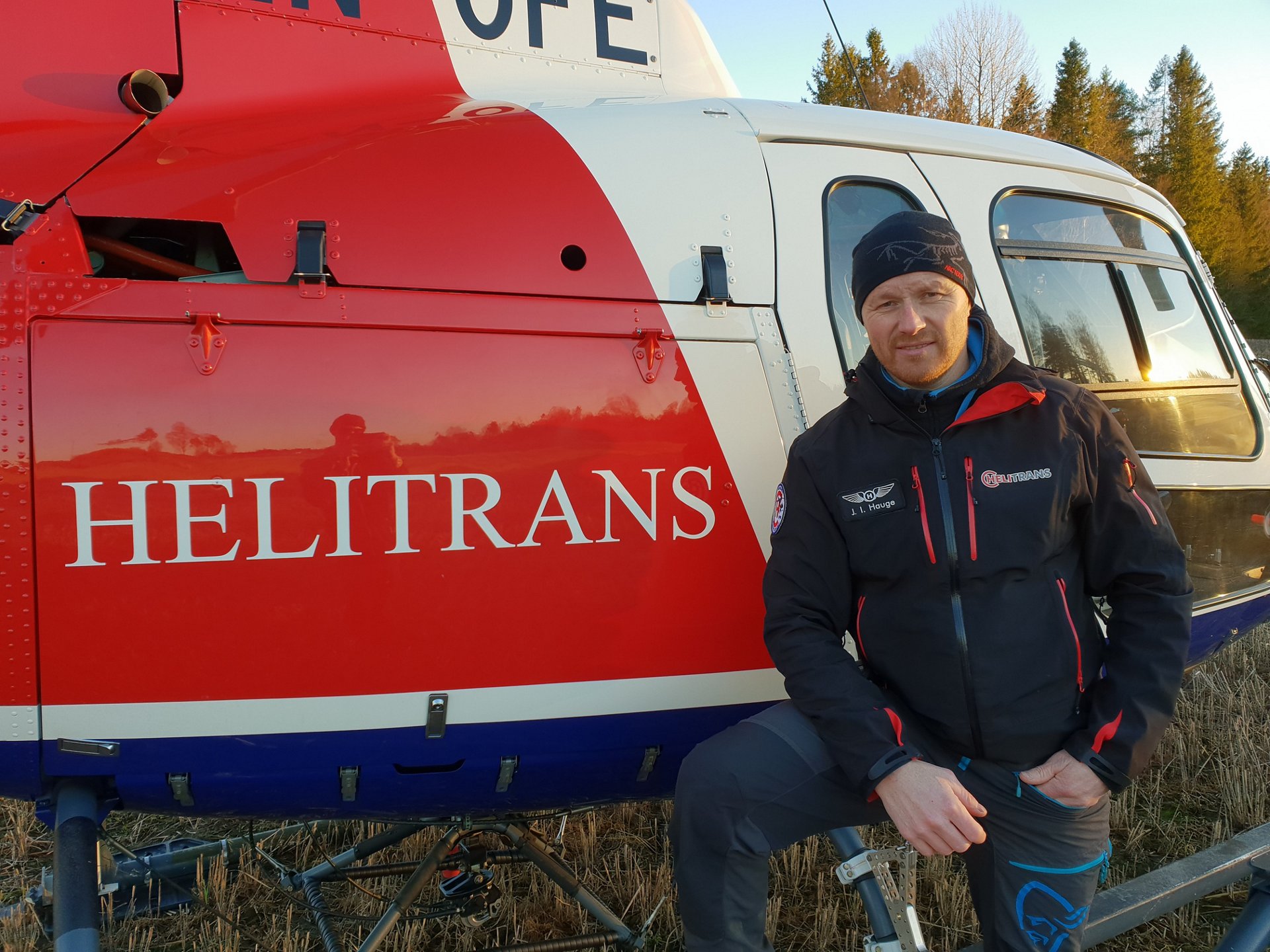 Jens Ivar, Head of operations at Helitrans in northern Norway.