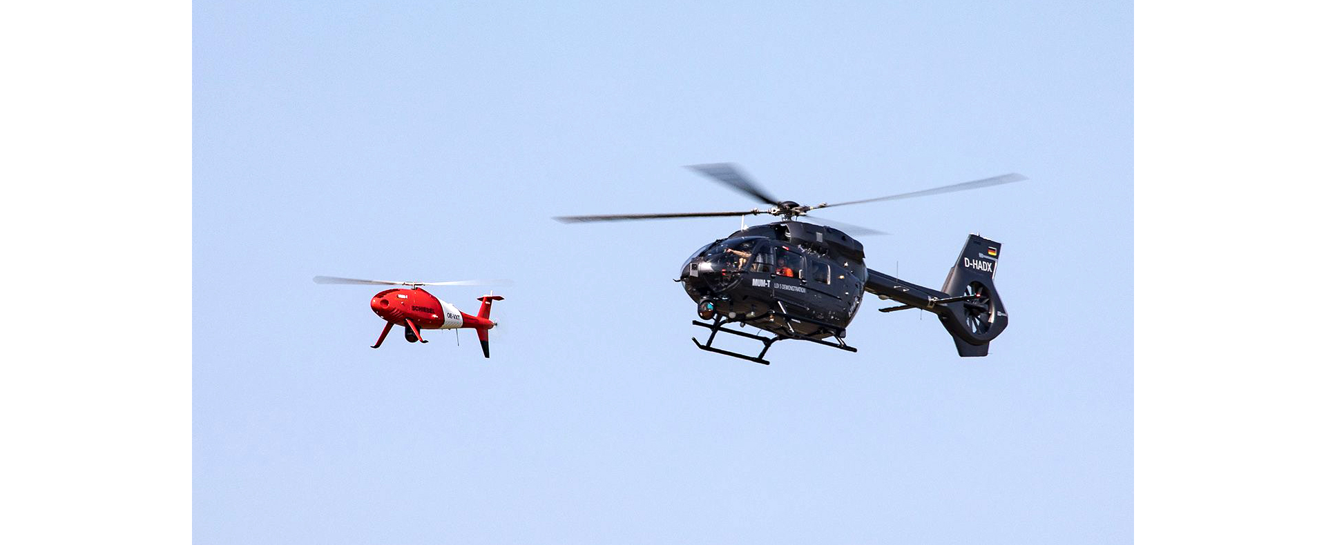 Manned Unmanned Teaming (MUM-T) multiplies the capabilities of helicopters and unmanned aerial systems. Controlling drones from Airbus' military helicopters will help military and parapublic crews to explore tough-to-access areas and to tremendously expand their observational capacities