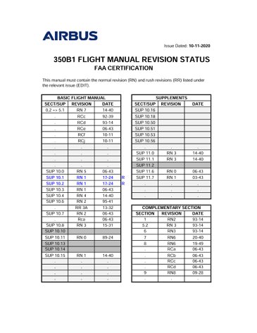 AS350 B1 FLM SRD