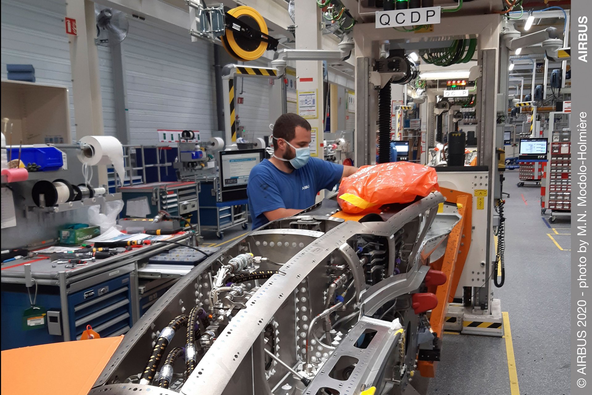 Operations have resumed at Airbus’ Saint-Eloi factory, which manufactures pylons that integrate jet engines on the wings of all Airbus aircraft families