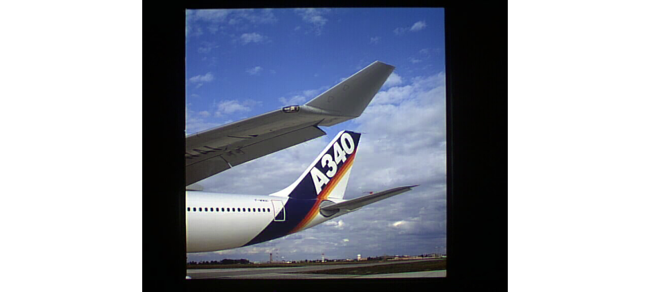 A340 300 Tail And Wing Tip