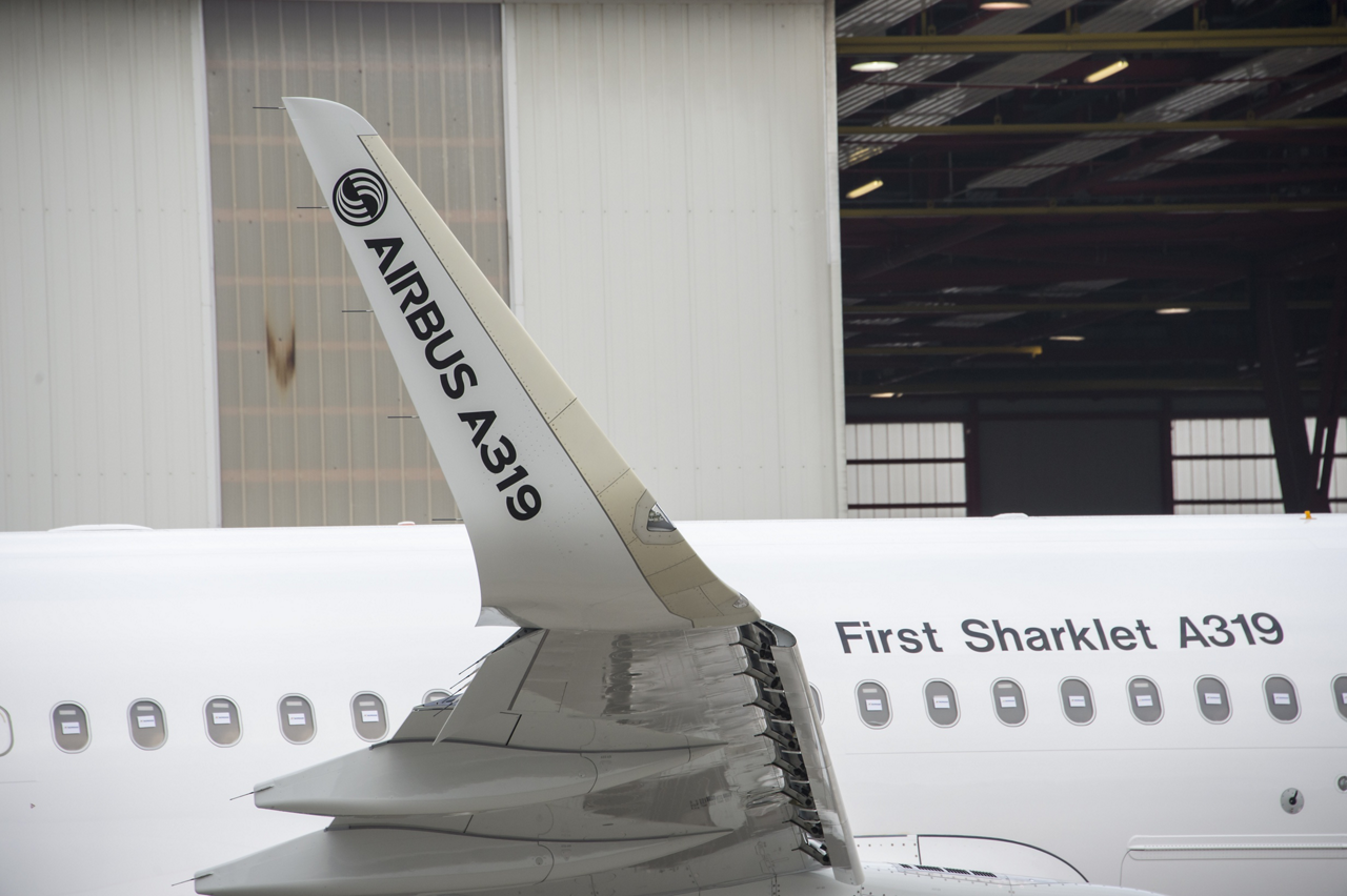 First A319 With Sharklets