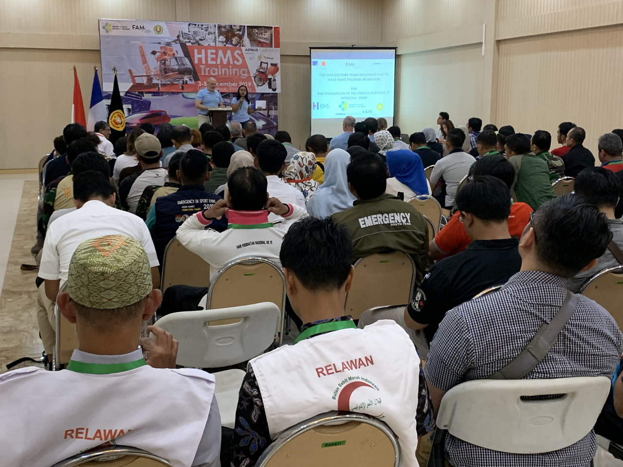 HEMS-training in Indonesia.