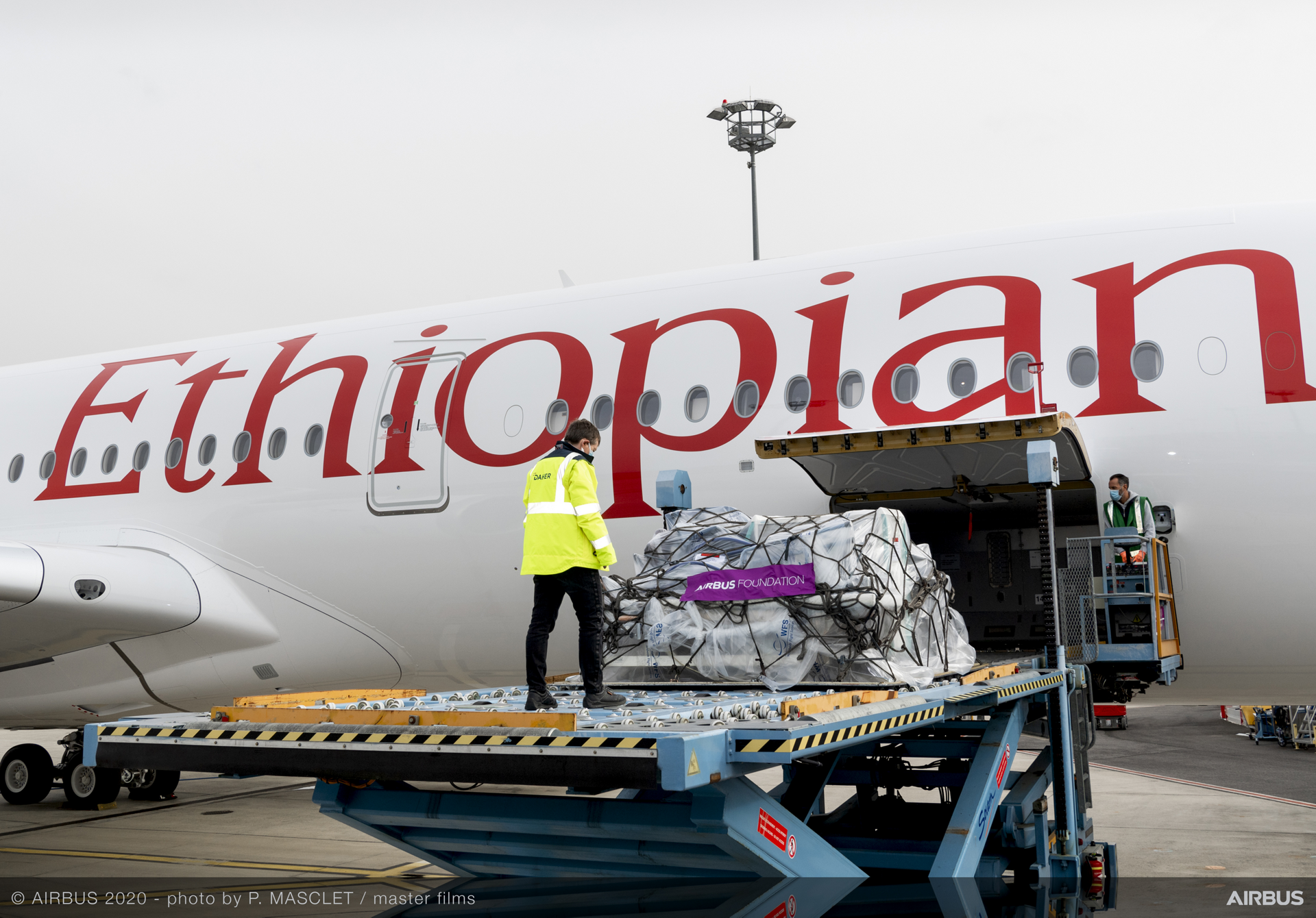 A350 Delivery To Ethiopian Airlines Humanitarian Loading