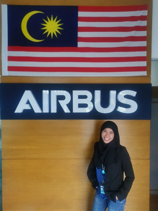 For the past four years, Hazirah Othman has been working with the Repair Solution group in Airbus.