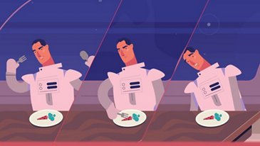 Cena lunar entre las estrellas