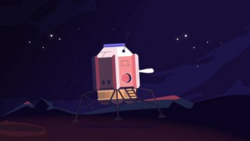 Aterrizando en la luna