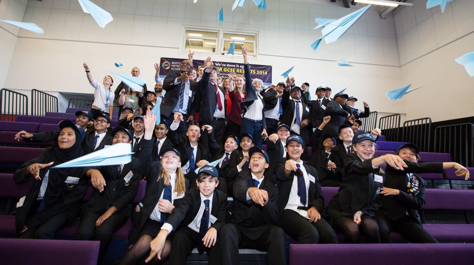 Launch of the Airbus Foundation Flying Challenge, Bristol Metropolitan Academy, Snowdon Road, Fishponds, Bristol.