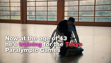 An Airbus-made wheelchair for the 2021 Paralympic Games in Tokyo