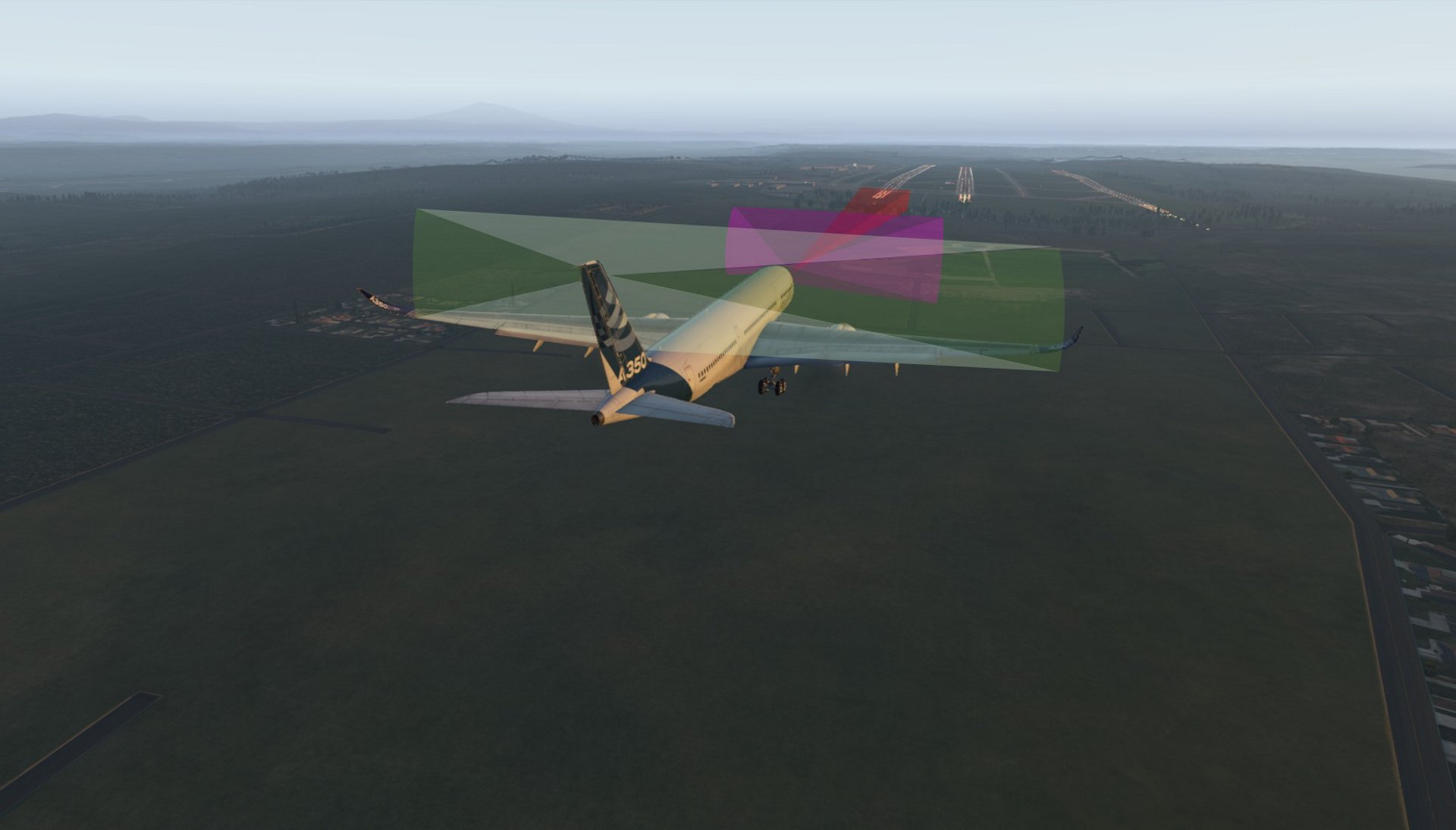 A computer rendering of Airbus’ Autonomous Taxi, Take-off and Landing (ATTOL) project.  