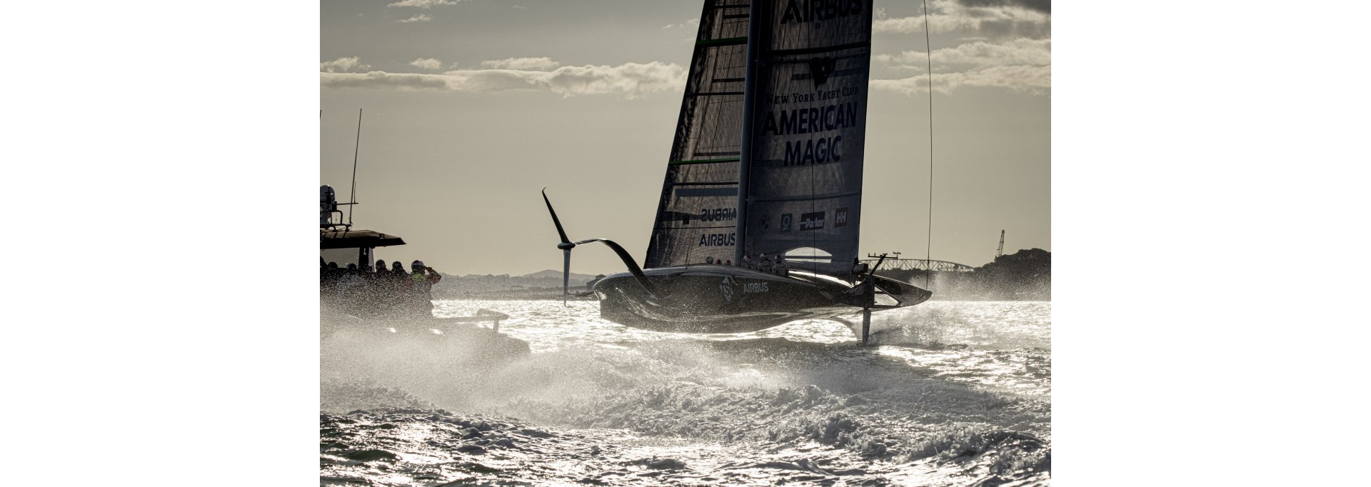 American Magic’s AC75 PATRIOT in Auckland.