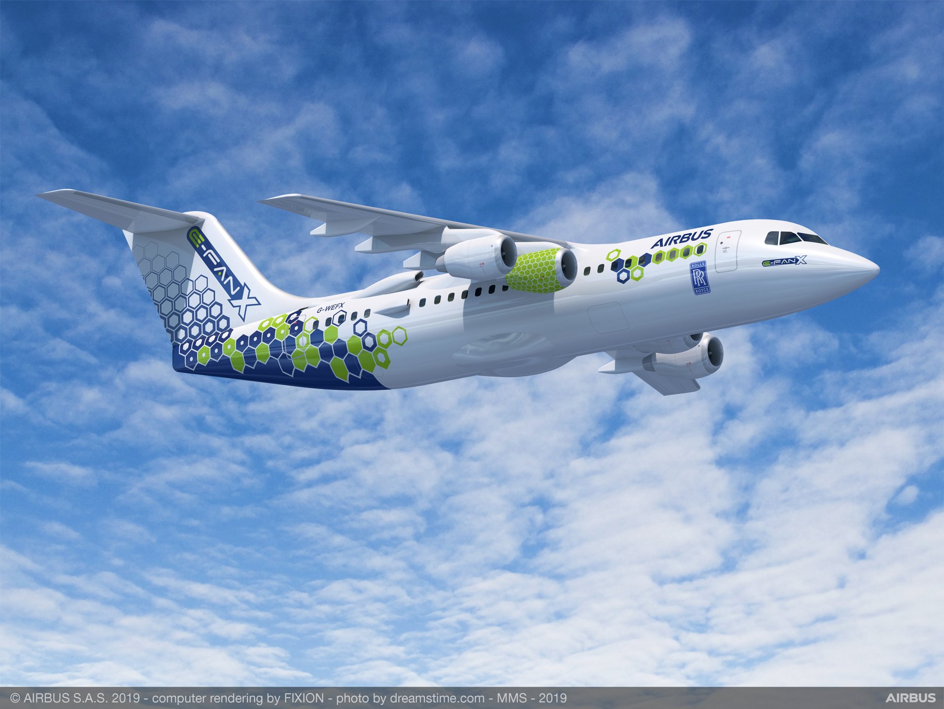 E Fan X Electric Flight Airbus
