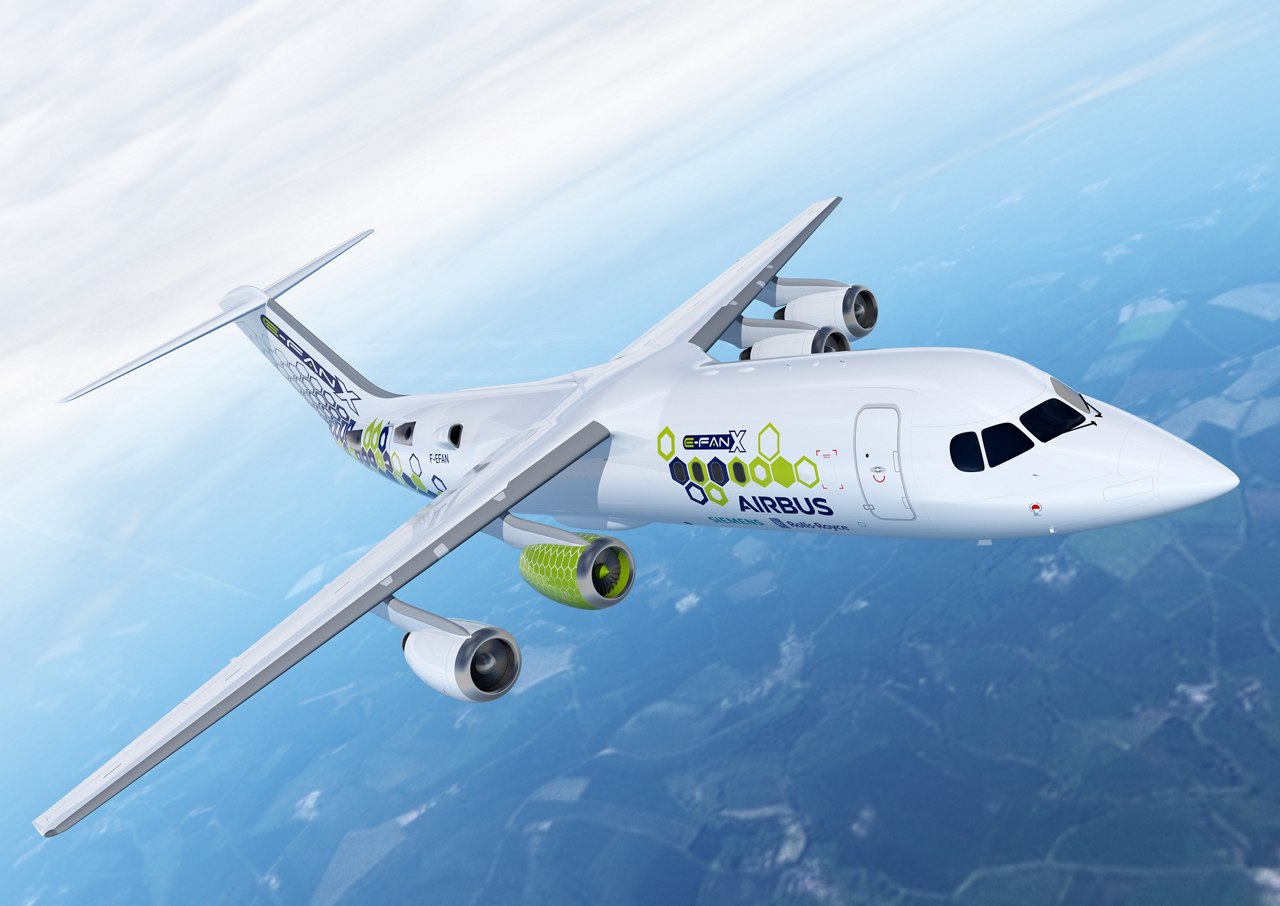 E-Fan X in flight