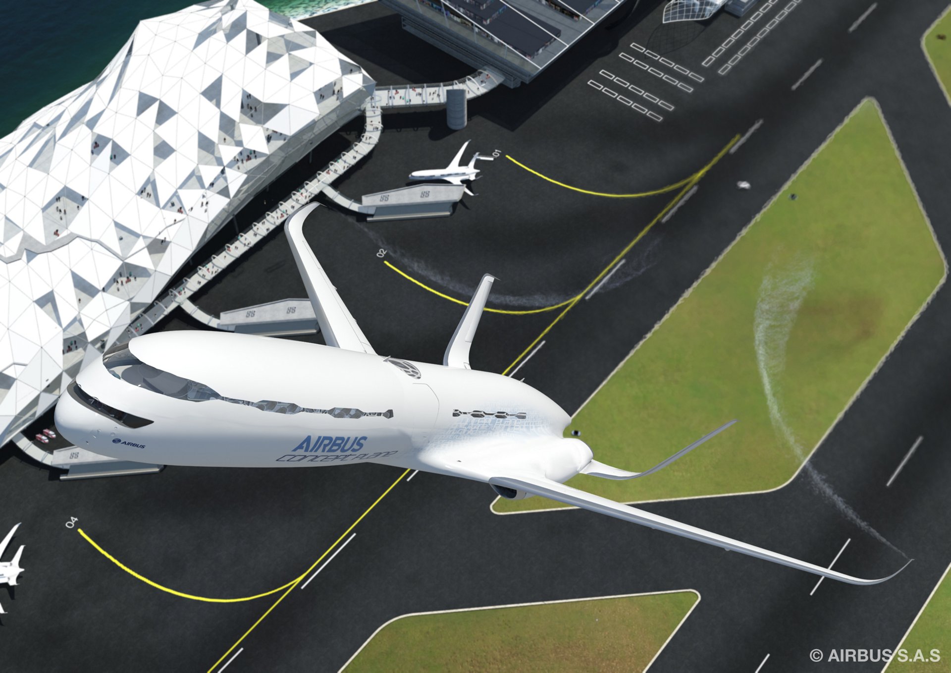 Airbus Devoile Sa Vision De 2050 Pour La Campagne Smarter Skies