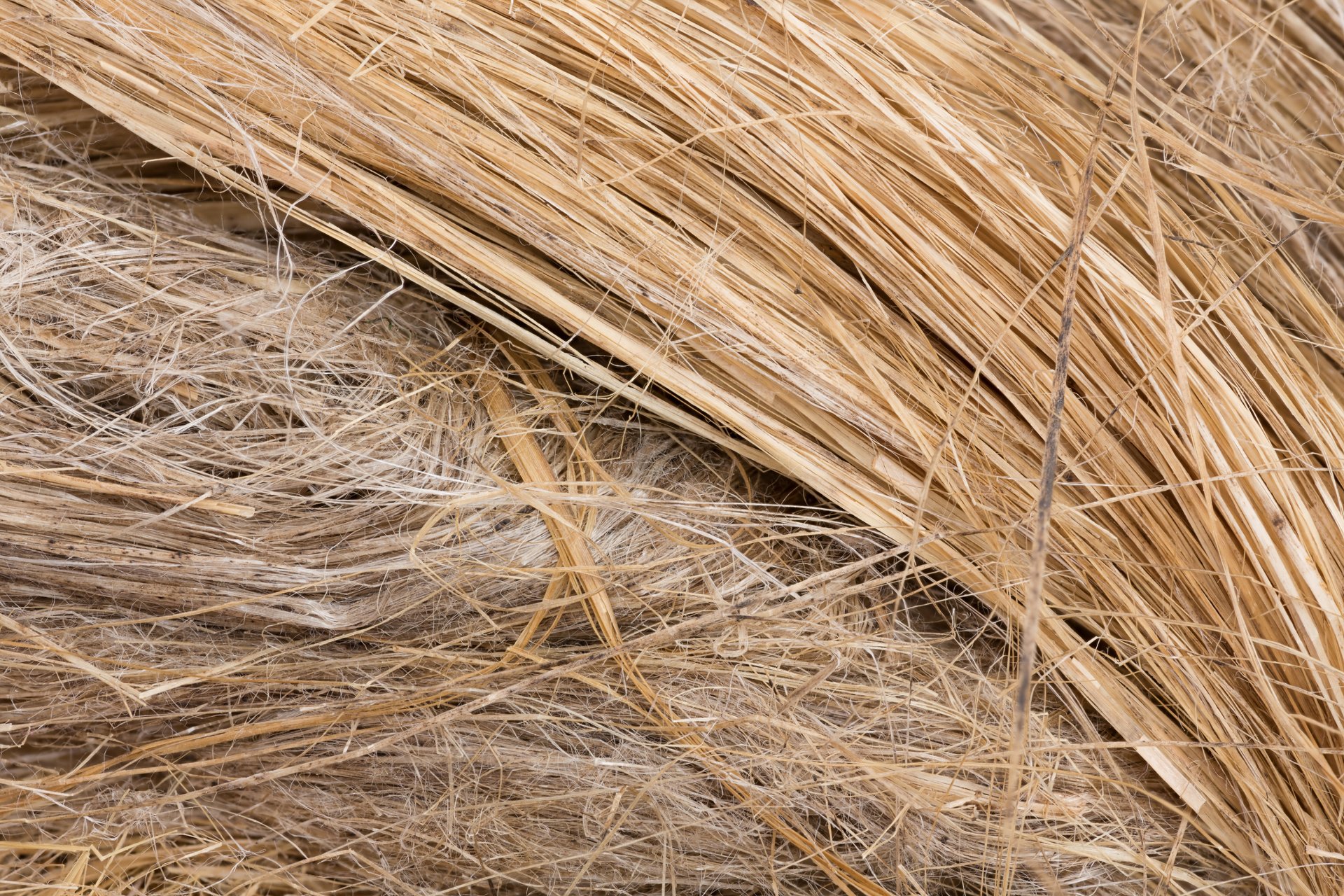 raw flax fiber