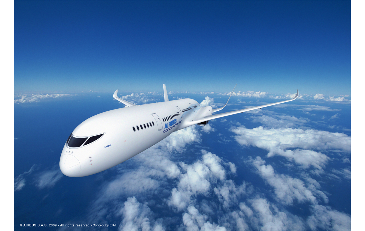 A computer rendering of a concept plane