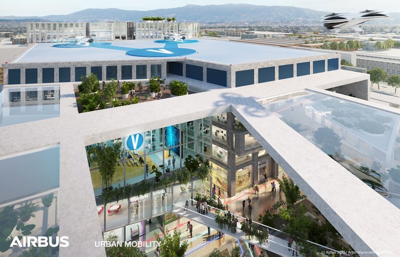 Airbus Urban Mobility infrastructure concept: San Francisco R&D hub