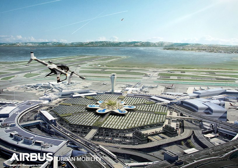 Airbus Urban Mobility infrastructure concept: San Francisco airport
