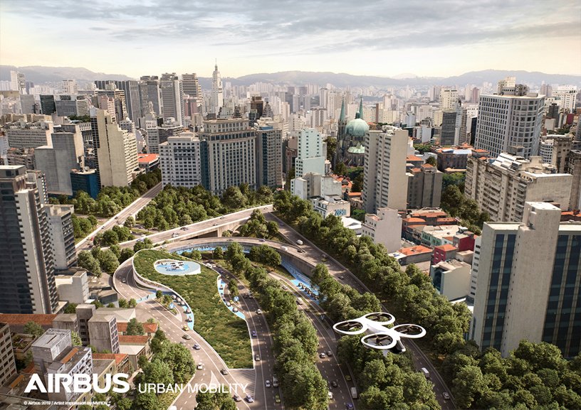 Airbus Urban Mobility infrastructure concept: Sao Paolo