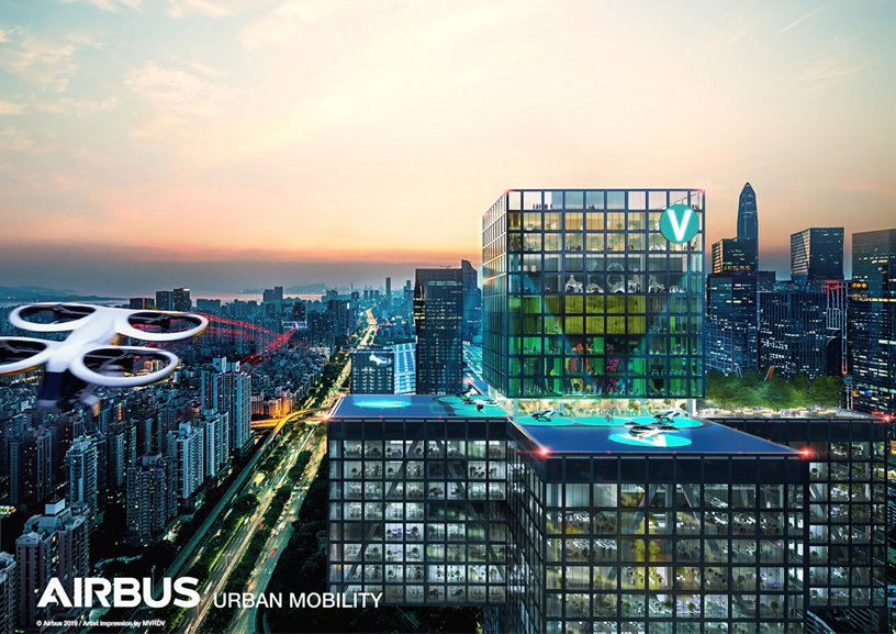 Airbus Urban Mobility infrastructure concept: Shenzhen