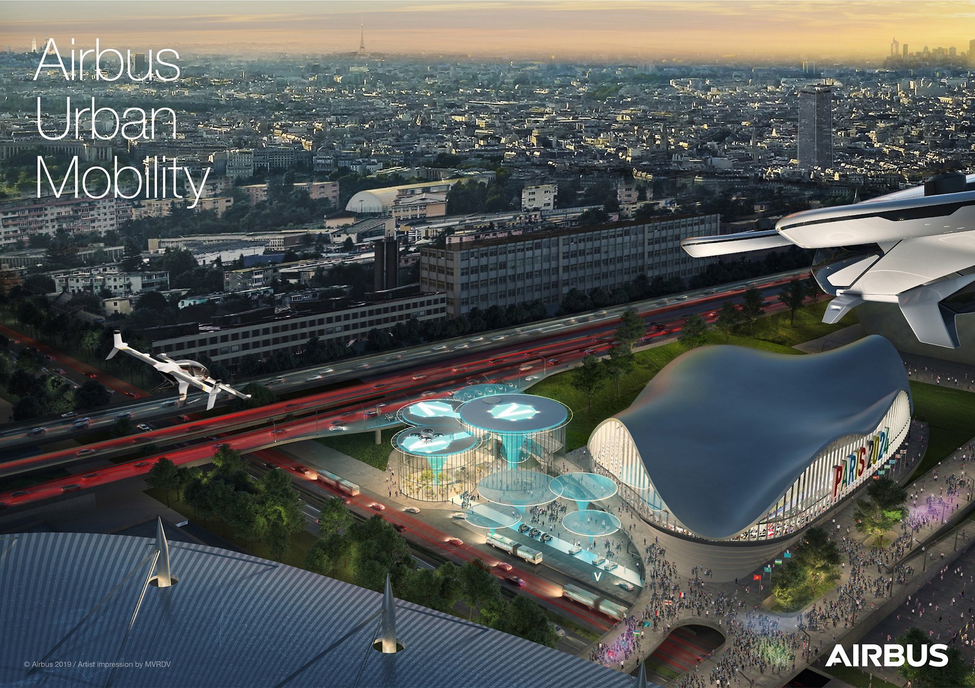 Airbus Urban Air Mobility -  Paris Vision