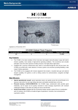 H145 Backgrounder december 2019