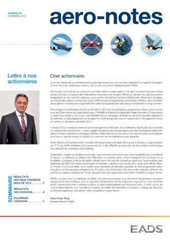 Aero-notes 28 (Décembre 2010)