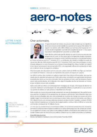 Aero-notes 34 (Novembre 2012)