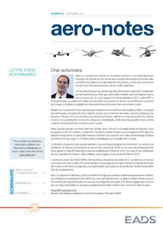 Aero-notes 33 (Septembre 2012)