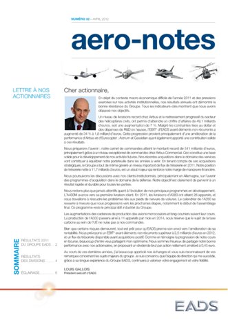Aero-notes 32 (Avril 2012)