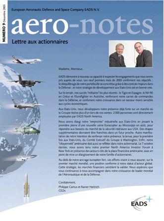 Aero-notes 09 (Décembre 2003)